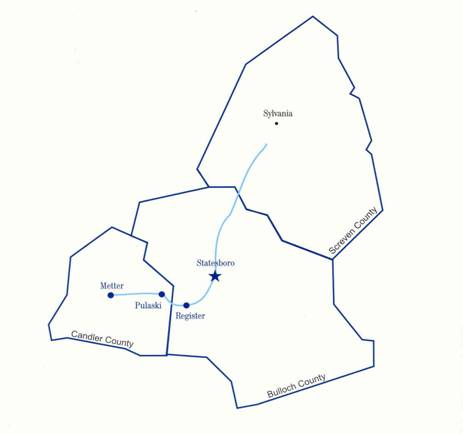 Bulloch, and Candler counties